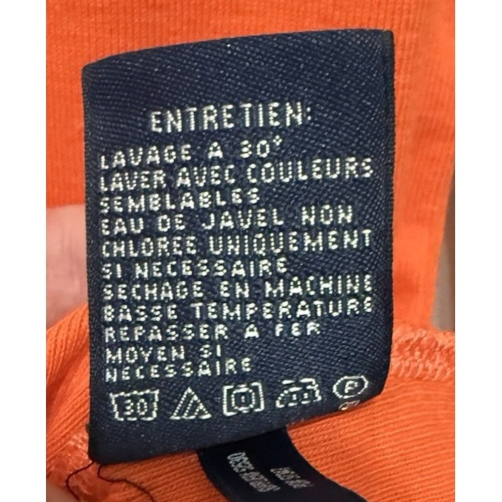 Ralph Lauren Sport Long Sleeve Crewneck Orange Size M 100% Cotton - Picture 5 of 8